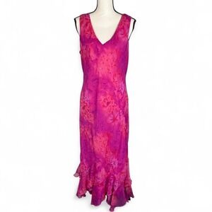 Y2K Studio I Pink Floral Maxi Dress